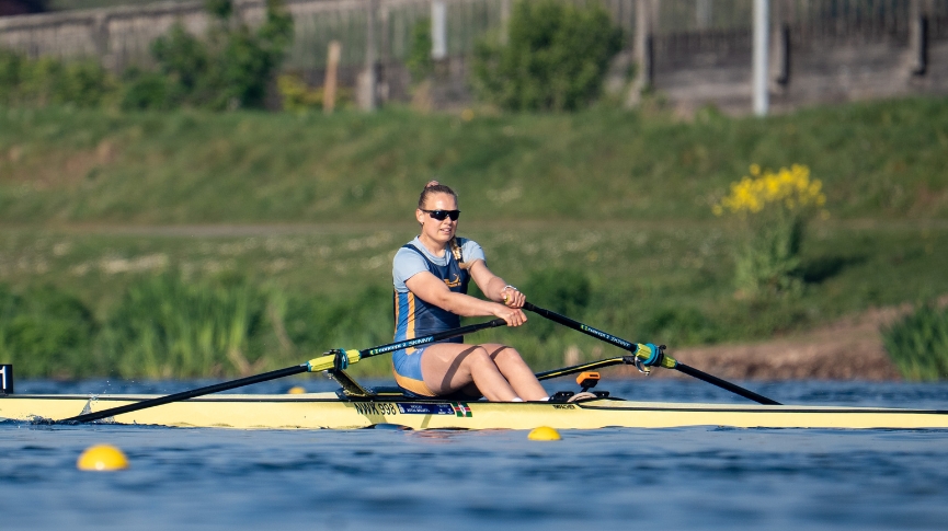 Poppy Baker at the Olympic Pathway Regatta 2025